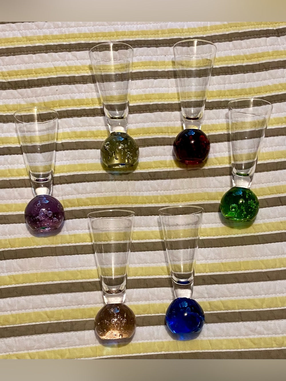 Vintage shot glasses- Set of 6